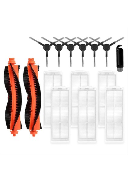 Wyze Robot Vakum Süpürge WVCR200S Aksesuarları Için Ana Yan Fırça Hepa Filtre Yedek Parçaları Kiti (Yurt Dışından)