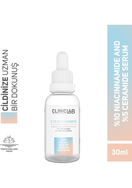 %10 Niacinnamide ve %5 Ceramide Serum 30 ml