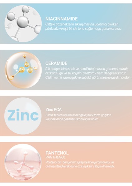 %10 Niacinnamide ve %5 Ceramide Serum 30 ml modelleri