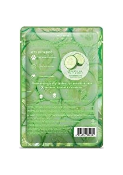 Cucumber Refreshing Maske Kağıt Yüz Maskesi 3 Adet 30 ml Vegan ve Dermatolojik Olarak Test Edilmiş modelleri
