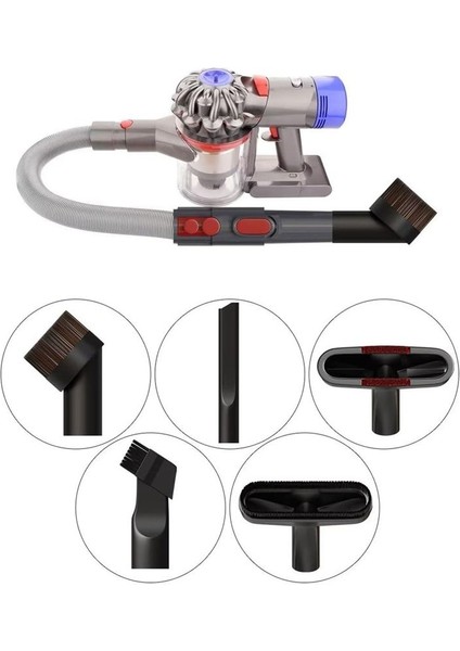 Dyson V15 V12 V11 V11 V10 V7 V8 Için Vakum Ekleri Kiti Esnek Uzatma Hortumu ve Vakum Ekleri ile (Yurt Dışından) modelleri