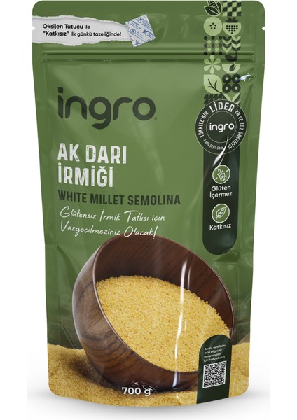 Glutensiz Ak Darı İrmiği 700 G