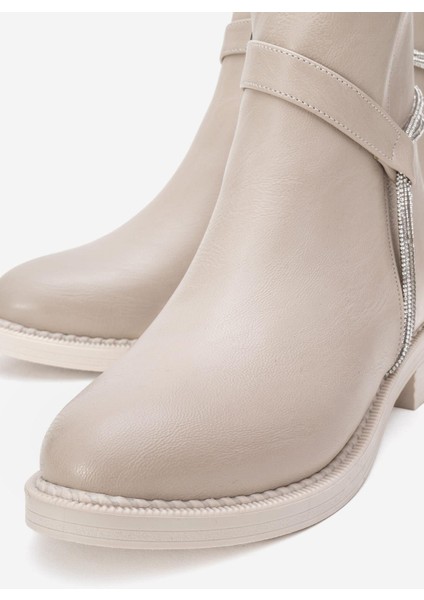 Taşlı Sade Bot TEN CİLT modelleri