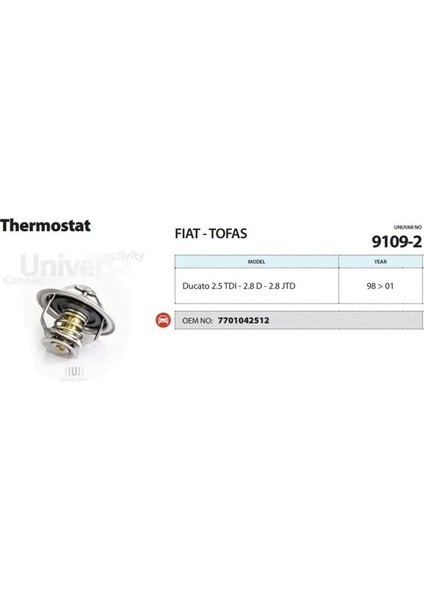 91092 Termostat 133890 4500823 4750024