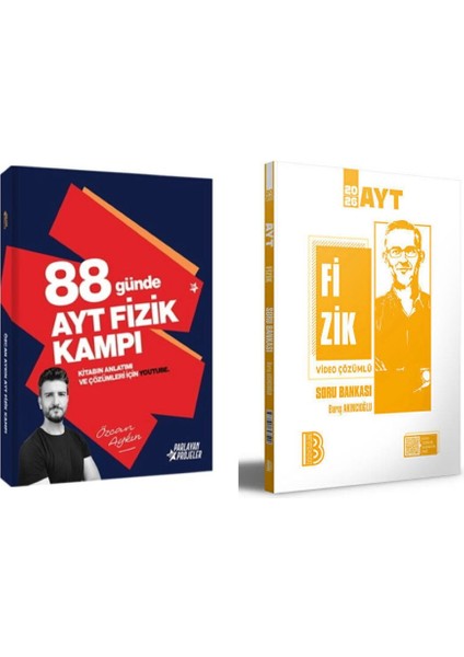 Özcan Aykın 2026 Ayt 88 Günde Fizik Kampı ve Benim Hocam Yayınları 2026 Ayt Fizik Tamamı Video Çözümlü Soru Bankası