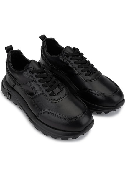 Erkek Hakiki Deri Siyah Sneakers & Spor Ayakkabı 298 3160-30219 Erk Ayk SK25-26 Sıyah Atlas fiyatları