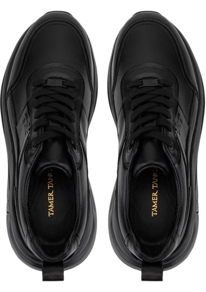 Erkek Hakiki Deri Siyah Sneakers & Spor Ayakkabı 298 3160-30219 Erk Ayk SK25-26 Sıyah Atlas indirimleri
