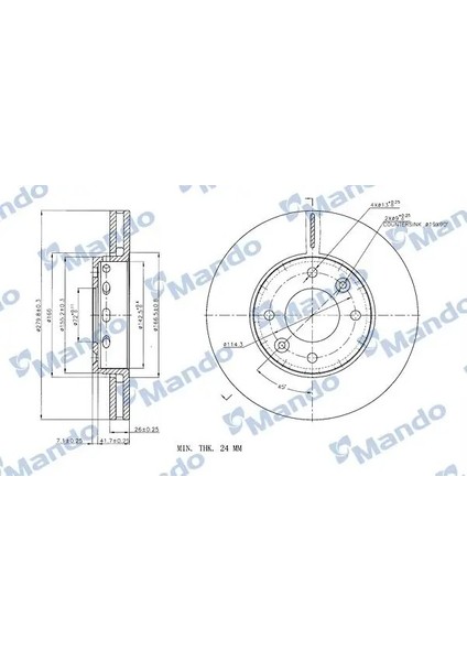 MBC030157 Fren Diski On 0K2FA33251 (2 Adet Fiyatıdır)