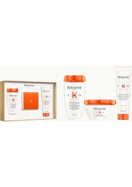 Nutritive Nutritive Kuru Saçlar Için Üçlü Set