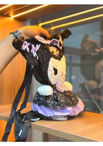 Kız Çocuk Kuromi Peluş Çanta – Sevimli, Yumuşacık ve Kullanışlı (+3 Yaş) Için modelleri
