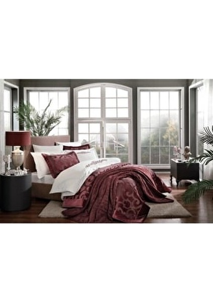 Serilda Ceyiz Seti Bordo Çift kişilik fiyatları