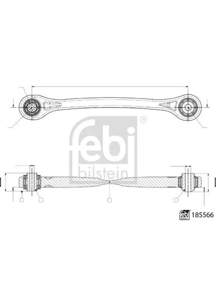 185566 Arka Alt Denge Kolu Sol 4M0505291F