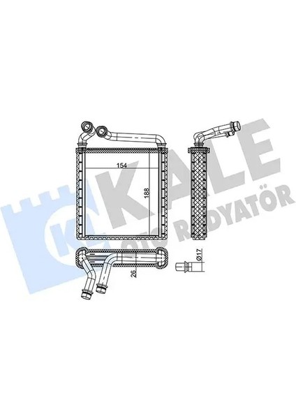 346745 Kalorifer Petegi 3C0819031 3C0819031A