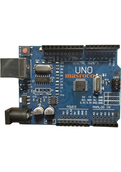 Uno R3 SMD (CH340G) + USB Kablo ve Header Hediyeli