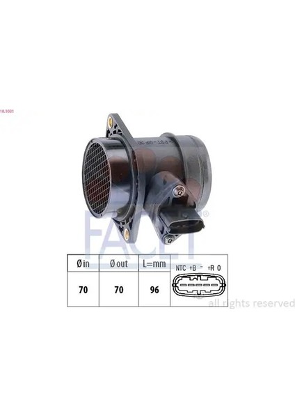 101031 Hava Debimetresi 16400PLZE01 21121130010 46811122