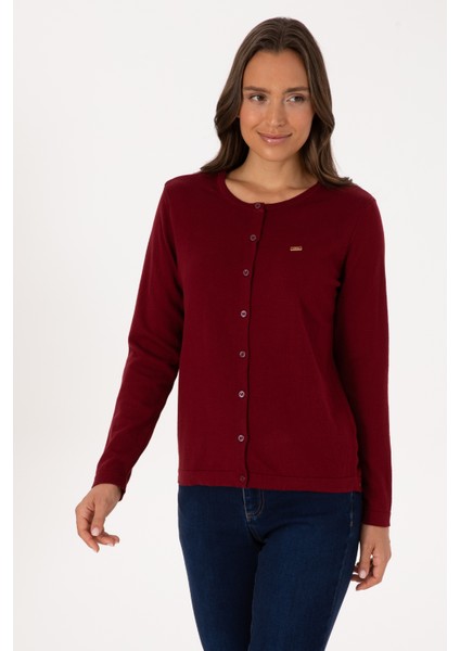 Kadın Bordo Hırka (Triko) 50307719-VR014 modelleri