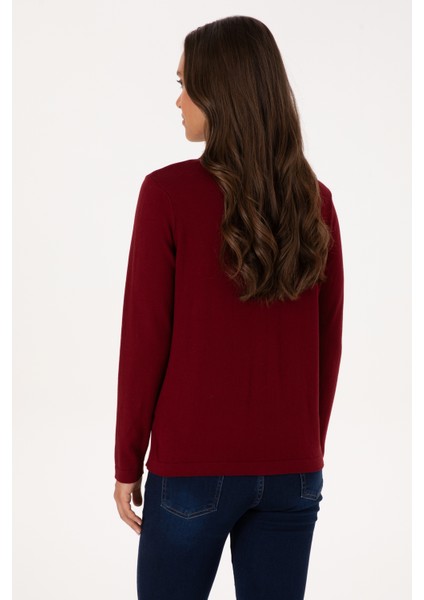Kadın Bordo Hırka (Triko) 50307719-VR014 indirimleri