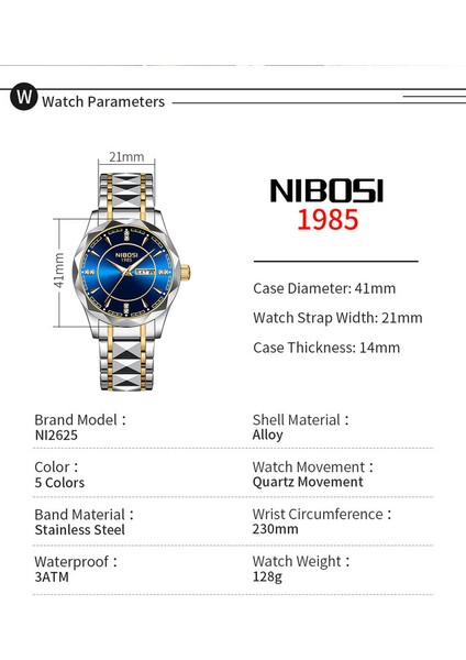 Erkek Kol Saatleri Su Geçirmez Işıklı Çok Fonksiyonlu Kol Saati (Yurt Dışından) fiyatları