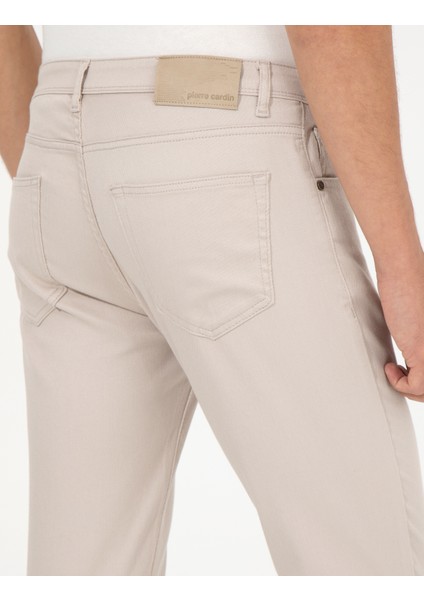 Erkek Bej Slim Fit Kanvas Pantolon 50255173-VR011