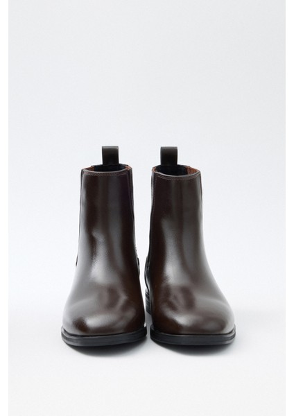 Bot 2521 - Yanları Lastikli Bilek Boy Acı Kahve Kadın Bot modelleri