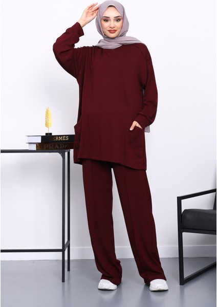 Mürdüm Yan Cepli Omuz Parçalı Alt Çımalı Modal Takım fiyatları