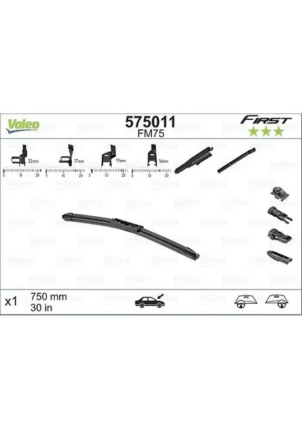 575011 Silecek Supurgesi Tek