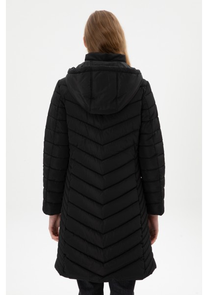 Kadın Siyah Kaban 50312015-VR046 indirimleri