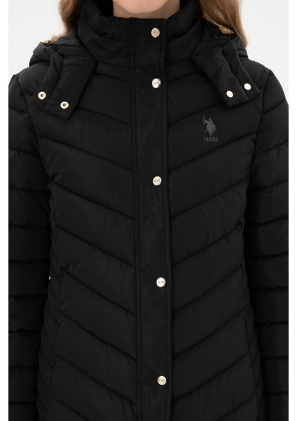 Kadın Siyah Kaban 50312015-VR046