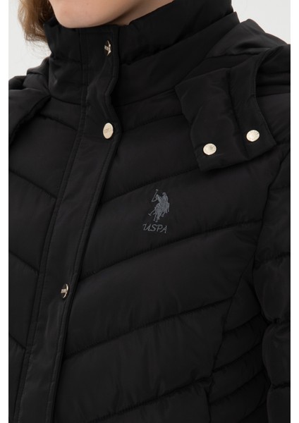 Kadın Siyah Kaban 50312015-VR046