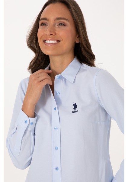 Kadın Açık Mavi Gömlek Basic 50307990-VR003 fiyatları