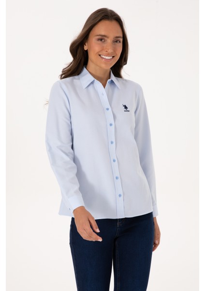 Kadın Açık Mavi Gömlek Basic 50307990-VR003 fırsatları