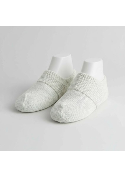 Balıkesir Yöresi Erkek Kışlık Yün BOYASIZ Patik – El Örgüsü, Doğal Yün, Sıcak Tutarlı