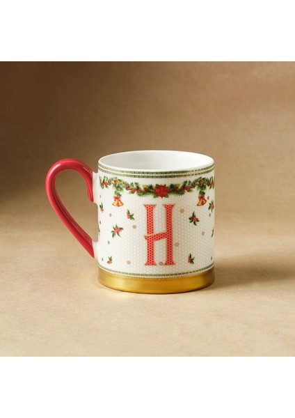 New Year Yılbaşı Petek H Harfli Kupa 330 ml