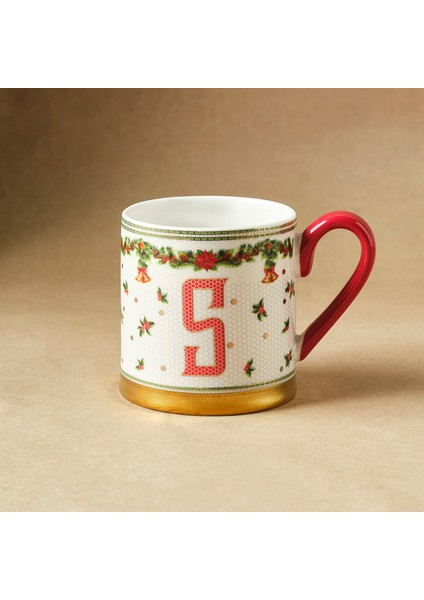 New Year Yılbaşı Petek S Harfli Kupa 330 ml