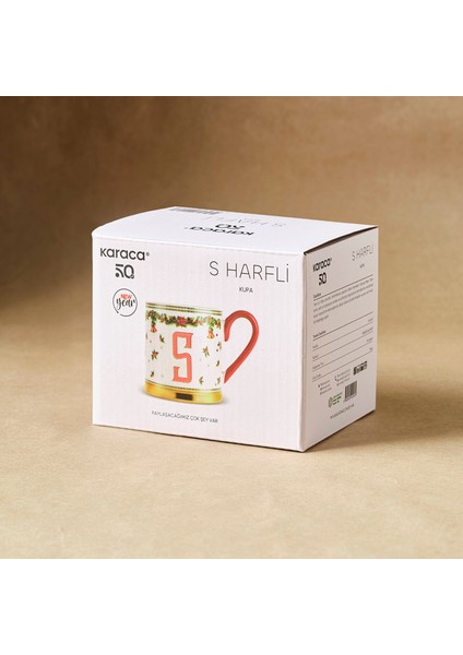 New Year Yılbaşı Petek S Harfli Kupa 330 ml modelleri