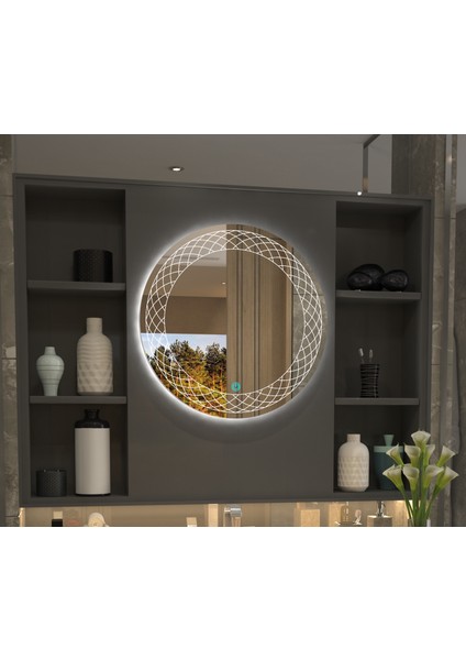 Baklava Desen Minimalist LEDLİ Özel Tasarım Ayna