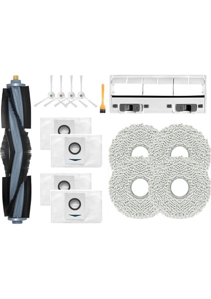 Ecovacs Için T20 Pro T20 Pro Plus T20 Max DLX53 Yedek Yedek Parçalar Aksesuarlar Ana Yan Fırça Mop Toz Çanta Kapağı (Yurt Dışından)