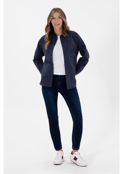 Kadın Koyu Mavi Pantolon (Jean) 50308101-DN0023