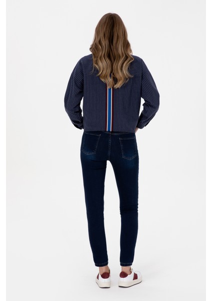 Kadın Koyu Mavi Pantolon (Jean) 50308101-DN0023 fırsatları