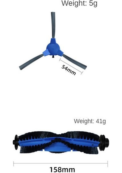 Cecotec Conga 2290 Robot Vakum Süpürge Yedek Parçaları Için Ana Silindir Fırçası ve Yan Fırça (Yurt Dışından) fırsatları