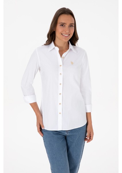 Kadın Beyaz Gömlek Basic 50308024-VR013 modelleri