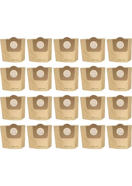 20PCS Toz Torbaları Karcher 6 959-130 A2204 A2656 WD3200 WD3300 Mv3 Mv3 Vakum Süpürge Toz Torbası Yedek Parçalar (Yurt Dışından)