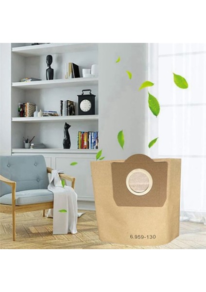 20PCS Toz Torbaları Karcher 6 959-130 A2204 A2656 WD3200 WD3300 Mv3 Mv3 Vakum Süpürge Toz Torbası Yedek Parçalar (Yurt Dışından) modelleri