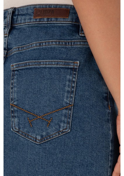 Kadın Yeşil Etek (Jean) 50309350-DN0030