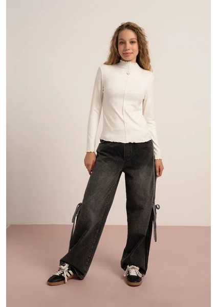 Kız Çocuk 7889 Nervüllü Bluz