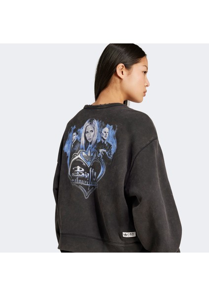 Buffy Cre Kadın Siyah Sweatshirt.- fırsatları