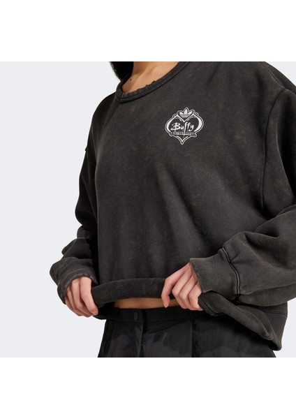 Buffy Cre Kadın Siyah Sweatshirt.- indirimleri