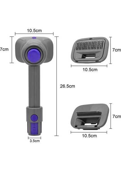 Pet Saç Fırçası Baş Aksesuarları Dyson V6 V7 V7 V8 V10 V11 Elektrikli Süpürge Evcil Hayvan Saç Fırçası Kedi Köpek Kaçağı Fırçası Kafası (Yurt Dışından) fiyatları