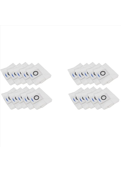 20 Paket Yedek Elektrikli Süpürge Torbaları Ecovacs Deebot X1 Omnı Turbo Robot Vakum Süpürücü (Yurt Dışından)