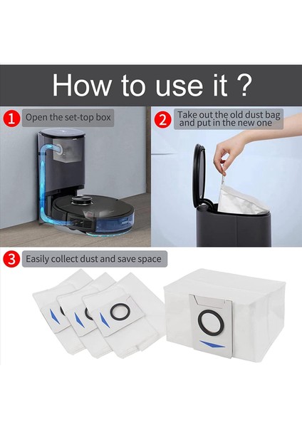 20 Paket Yedek Elektrikli Süpürge Torbaları Ecovacs Deebot X1 Omnı Turbo Robot Vakum Süpürücü (Yurt Dışından) indirimleri